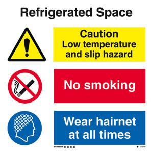 Refrigerated space combination sign